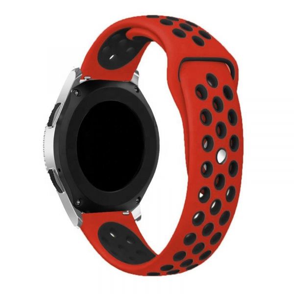  BeCover Nike Style  Samsung Galaxy (20mm)/Watch 5/ Watch 4 40/44mm/Watch 4 Classic 42mm/Watch Active/Active 2 40/44mm/Watch 3 41mm/Gear S2/Classic/Gear Sport Red-Black (705700) -  2