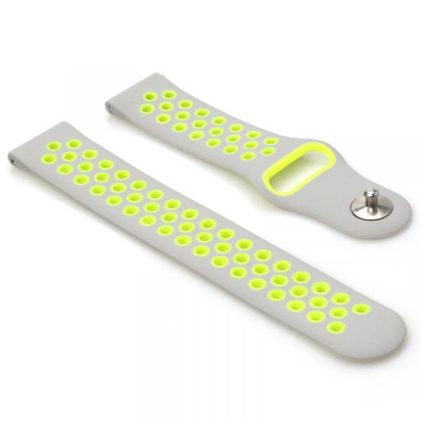 ������� BeCover Nike Style ��� Samsung Galaxy (20mm)/Watch 5/ Watch 4 40/44mm/Watch 4 Classic 42mm/Watch Active/Active 2 40/44mm/Watch 3 41mm/Gear S2/Classic/Gear Sport Grey-Green (705699) - �������� 2