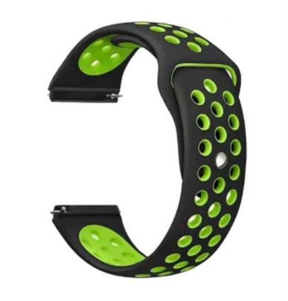 ������� BeCover Nike Style ��� Xiaomi Amazfit Bip/Bip Lite/Bip S Lite/GTR 42mm/GTS/TicWatch S2/TicWatch E Black-Green (705703) - �������� 1