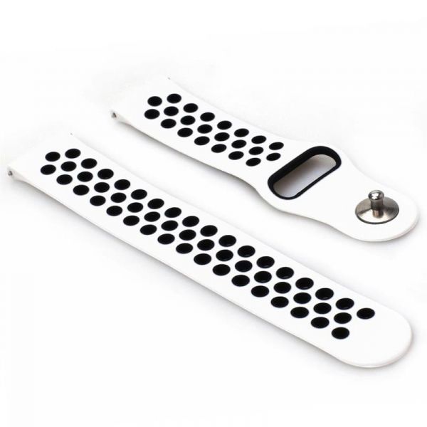 ������� BeCover Nike Style ��� Xiaomi Amazfit Bip/Bip Lite/Bip S Lite/GTR 42mm/GTS/TicWatch S2/TicWatch E White-Black (705705) - �������� 2