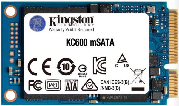  SSD 1B Kingston KC600 mSATA SATAIII 3D TLC (SKC600MS/1024G) -  1