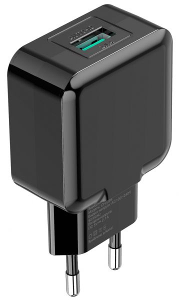    Grand-X (1xUSB 5/2.1) Black (CH-03B) -  3