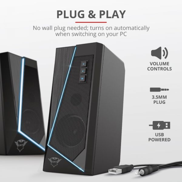 ������������ ������� Trust GXT 609 Zoxa RGB Illuminated Set Black (24070) - �������� 3