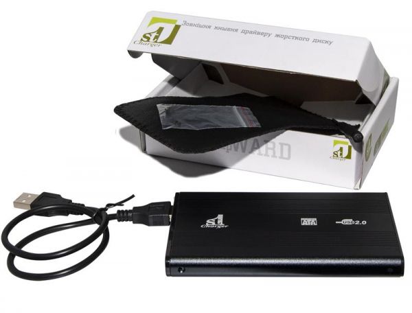   2,5" 1stCharger Black SATA USB2.0 (HDE1STU2520B) -  1
