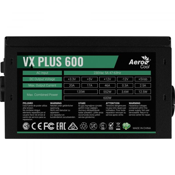 ���� ������� AeroCool VX Plus Stealth 600 (ACPN-VS60NEY.12) 600W - �������� 3