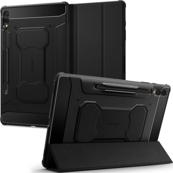 - Spigen Rugged Armor Pro  Samsung Galaxy Tab S9+ 12.4 SM-X810/SM-X816 / Tab S10+ 12.4 SM-X820/SM-X826 Black (ACS06539) -  2