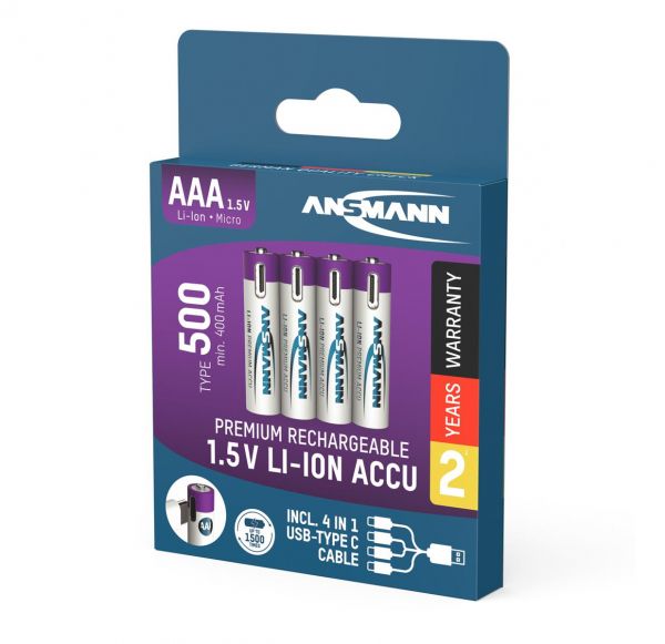 ������������ Ansmann AAA/HR03 Li-Ion 500 mAh BL 4 �� - �������� 8