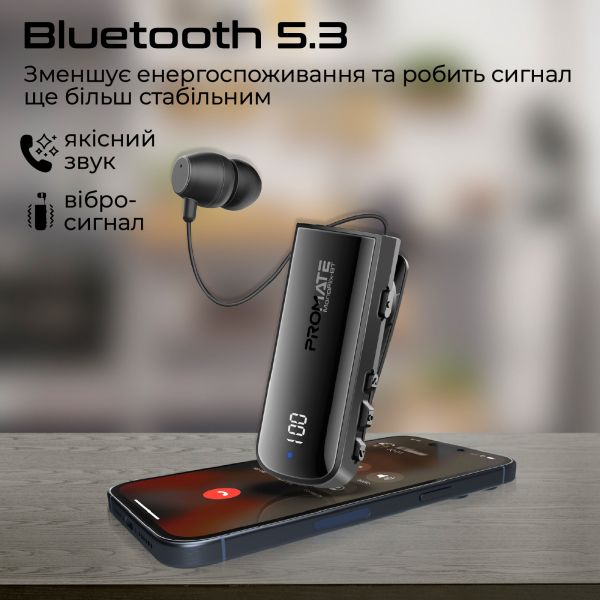 Bluetooth- Promate Monoflix-bt Black -  3