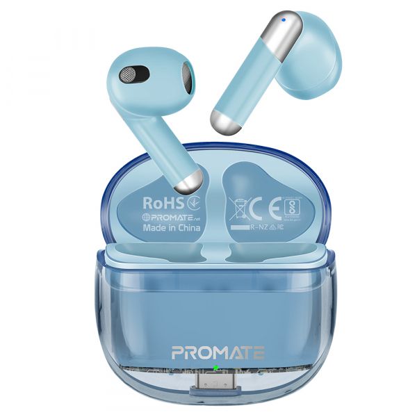 Bluetooth- Promate TransPods Blue -  1