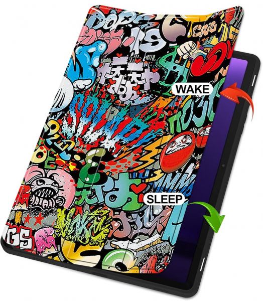 �����-������ BeCover Flexible TPU Mate ��� Samsung Galaxy Tab S9 (SM-X710/SM-X716)/S9 FE (SM-X510/SM-X516B) Graffiti (712534) - �������� 11