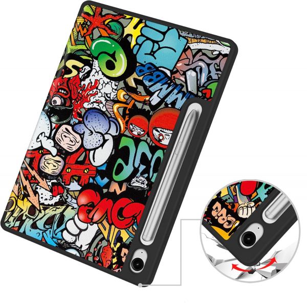 �����-������ BeCover Flexible TPU Mate ��� Samsung Galaxy Tab S9 (SM-X710/SM-X716)/S9 FE (SM-X510/SM-X516B) Graffiti (712534) - �������� 12