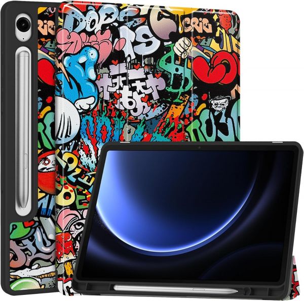 �����-������ BeCover Flexible TPU Mate ��� Samsung Galaxy Tab S9 (SM-X710/SM-X716)/S9 FE (SM-X510/SM-X516B) Graffiti (712534) - �������� 5