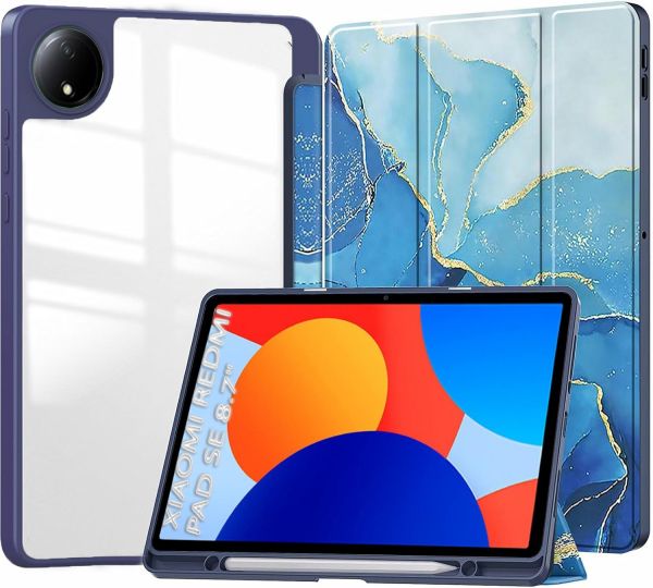 �����-������ BeCover Soft Edge TPU ��� Xiaomi Redmi Pad SE 8.7 Blue Marble (712572) - �������� 3
