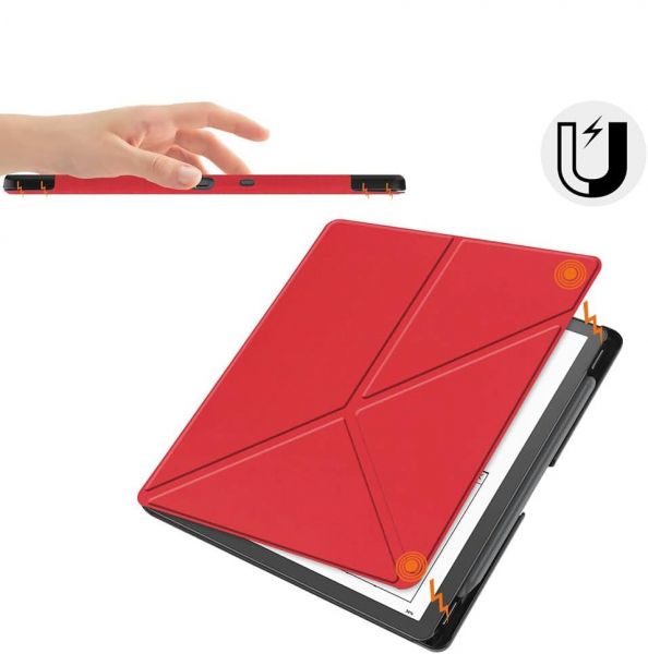 �����-������ BeCover Ultra Slim Origami ��� Amazon Kindle Scribe 10.2" Red (712581) - �������� 5