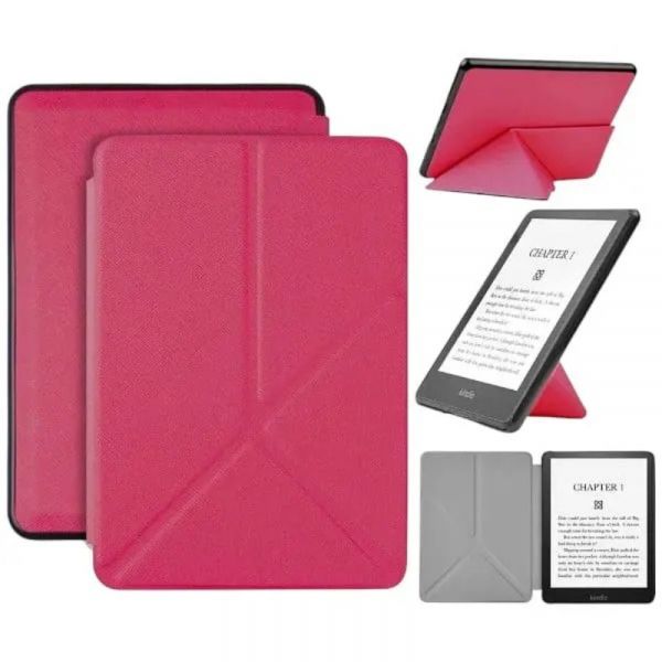 �����-������ BeCover Ultra Slim Origami ��� Amazon Kindle Paperwhite 11th Gen. 2021 Hot Pink (711057) - �������� 6