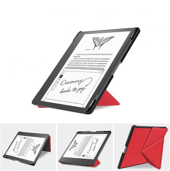 �����-������ BeCover Ultra Slim Origami ��� Amazon Kindle Scribe 10.2" Red (712581) - �������� 6