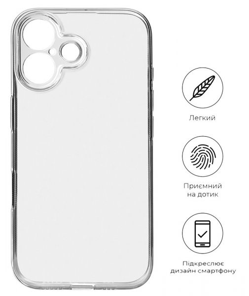 e- BeCover  Apple iPhone 16 Plus Transparancy (712277) -  4