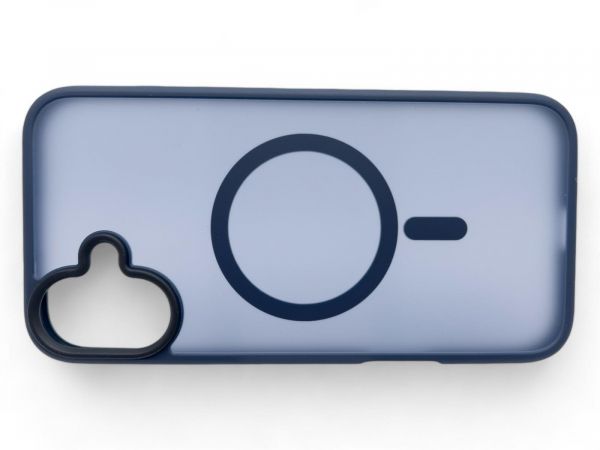 �e���-�������� BeCover Metal Buttons Case MagSafe ��� Apple iPhone 16 Plus Blue (712094) - �������� 4