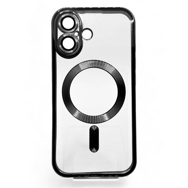 e- BeCover TPU Chrome Case MagSafe  Apple iPhone 16 Black (712070) -  1