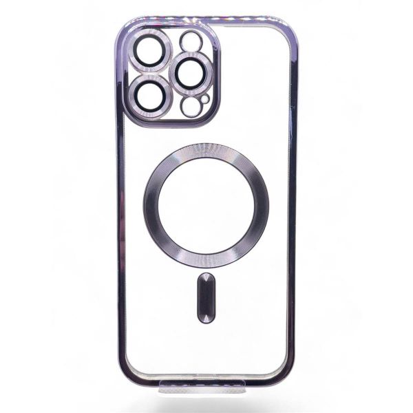 e- BeCover TPU Chrome Case MagSafe  Apple iPhone 16 Pro Purple (712084) -  1