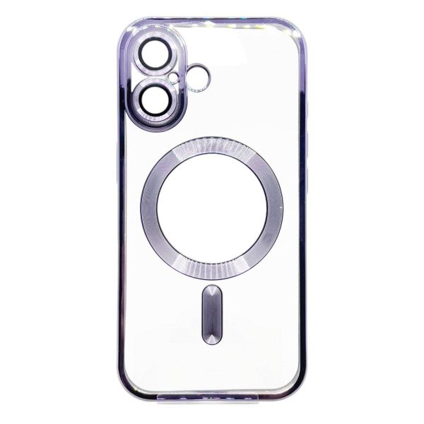 e- BeCover TPU Chrome Case MagSafe  Apple iPhone 16 Plus Purple (712079) -  1