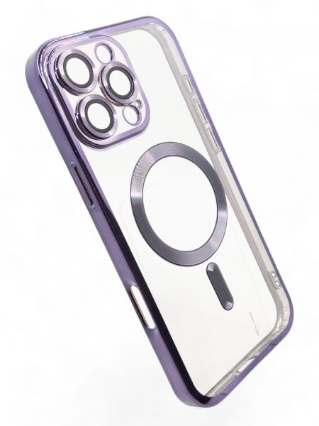 e- BeCover TPU Chrome Case MagSafe  Apple iPhone 16 Pro Purple (712084) -  2