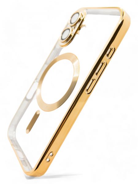 e- BeCover TPU Chrome Case MagSafe  Apple iPhone 16 Plus Gold (712076) -  2