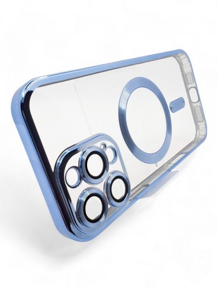 e- BeCover TPU Chrome Case MagSafe  Apple iPhone 16 Pro Max Sierra Blue (712087) -  3