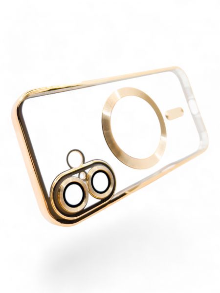 e- BeCover TPU Chrome Case MagSafe  Apple iPhone 16 Plus Gold (712076) -  3