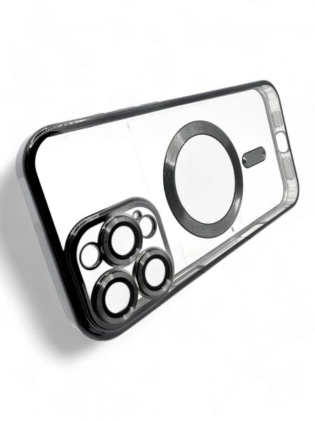 e- BeCover TPU Chrome Case MagSafe  Apple iPhone 16 Pro Black (712080) -  3