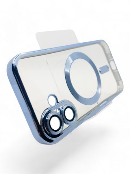 e- BeCover TPU Chrome Case MagSafe  Apple iPhone 16 Sierra Blue (712072) -  4