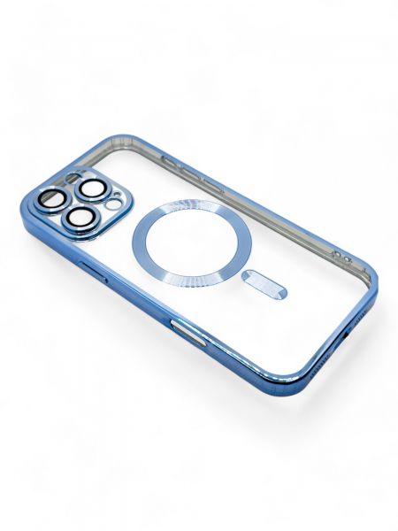 e- BeCover TPU Chrome Case MagSafe  Apple iPhone 16 Pro Max Sierra Blue (712087) -  4