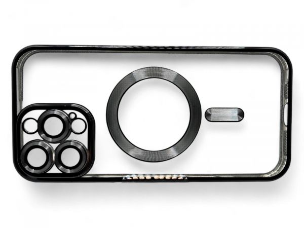 e- BeCover TPU Chrome Case MagSafe  Apple iPhone 16 Pro Black (712080) -  4