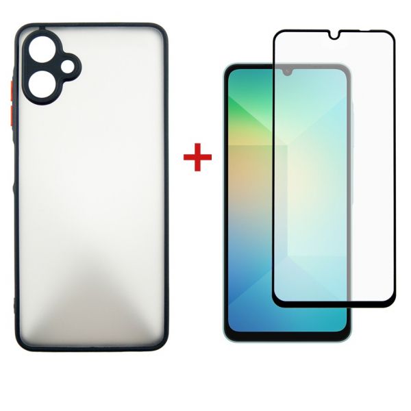 �����-�������� Dengos Matt ��� Samsung Galaxy A06 SM-A065 Black (DG-KM-126) + ������� ���� - �������� 1