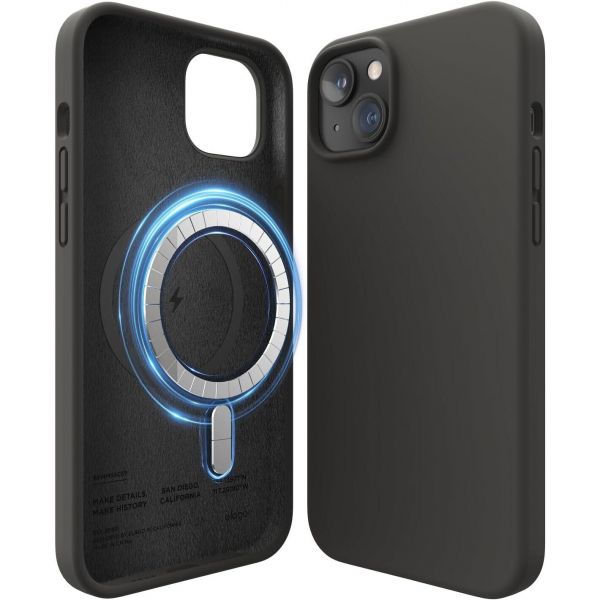 �����-�������� Elago Silicone Case with MagSafe ��� Apple iPhone 14 Plus Black (ES14MSSC67-BK) - �������� 1