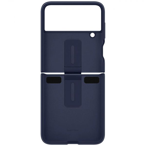 �e���-�������� Samsung Silicone Cover with Ring ��� Samsung Galaxy Flip 4 SM-F721 Navy Blue (EF-PF721TNEGUA) - �������� 1