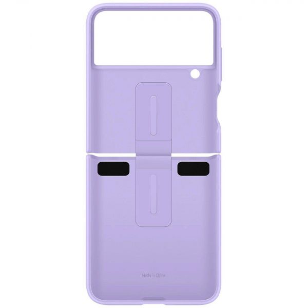 �e���-�������� Samsung Silicone Cover with Ring ��� Samsung Galaxy Flip 4 SM-F721 Lavender (EF-PF721TVEGUA) - �������� 1