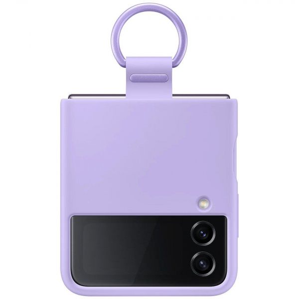 �e���-�������� Samsung Silicone Cover with Ring ��� Samsung Galaxy Flip 4 SM-F721 Lavender (EF-PF721TVEGUA) - �������� 4