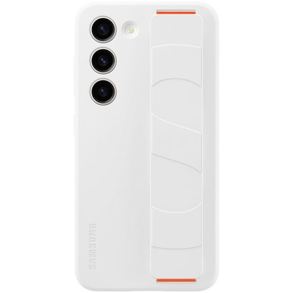 �e���-�������� Samsung Silicone Grip Case ��� Samsung Galaxy S23 SM-S911 White (EF-GS911TWEGRU) - �������� 1