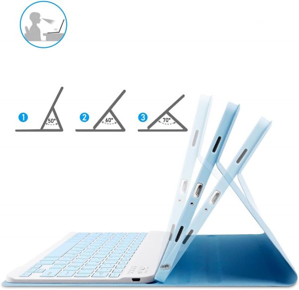 ����� � ������������ ����������� BeCover ��� Samsung Galaxy Tab A9 SM-X115 Light Blue (712358) - �������� 4