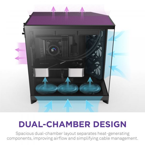 ������ NZXT H9 Flow Black ��� �� (CM-H92FB-01) - �������� 3