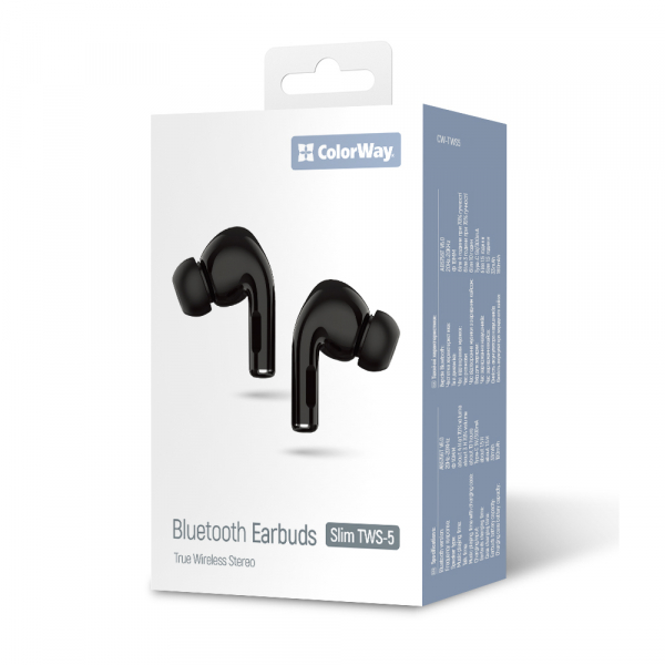 Bluetooth-��������� �olorWay Slim TWS-5 Earbuds Black (CW-TWS5BK) - �������� 14