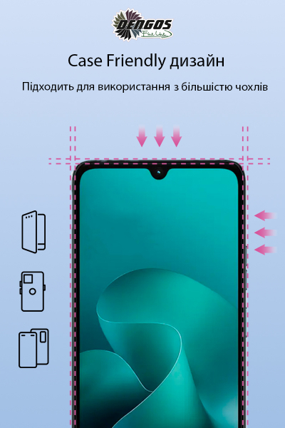 �������� ������ Dengos ��� Motorola Moto G06/G06 Power Black Full Glue (DG-TG2P-92) 2 ��. - �������� 3