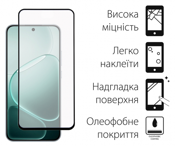 �������� ������ Dengos ��� Oppo A6 Pro Black Full Glue (DG-TG2P-94) 2 ��. - �������� 2