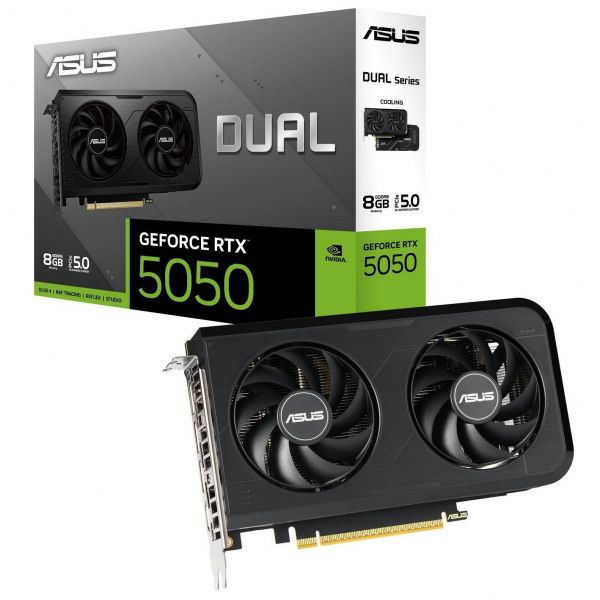 ���������� GF RTX 5050 8GB GDDR6 Dual OC Asus (DUAL-RTX5050-O8G) - �������� 1