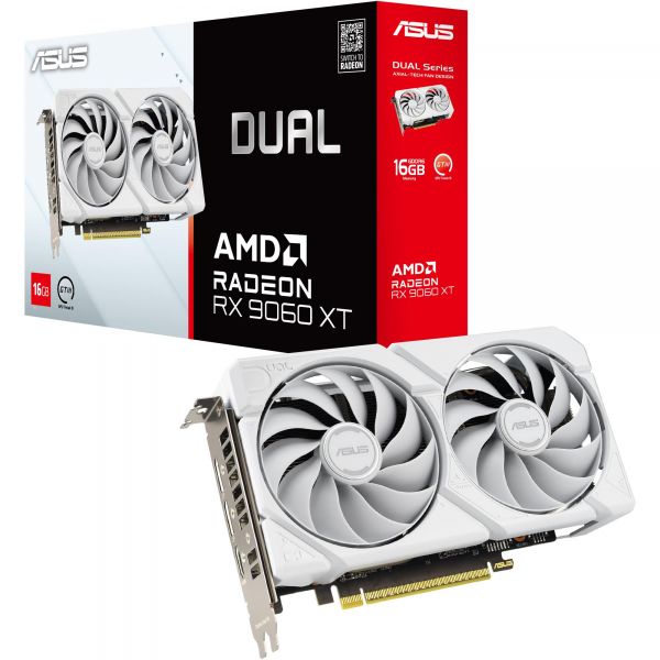 ³�������� ASUS NVIDIA DUAL-RX9060XT-16G-WHITE DUAL-RX9060XT-16G-WHITE - �������� 1
