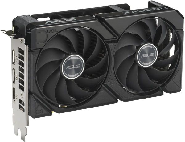  Radeon RX 9060 XT, Asus, DUAL, 8Gb GDDR6, 128-bit, HDMI/2xDP, ----/20000 MHz, 8-pin (DUAL-RX9060XT-8G) -  4