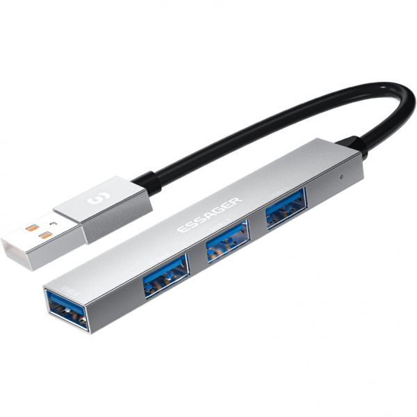 USB-��� Essager Fengyang 4 in 1 Splitter USB-A (EHBA04-FY10-P) - �������� 1