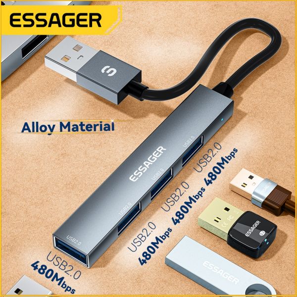 USB-��� Essager Fengyang 4 in 1 Splitter USB-A (EHBA04-FY10-P) - �������� 2