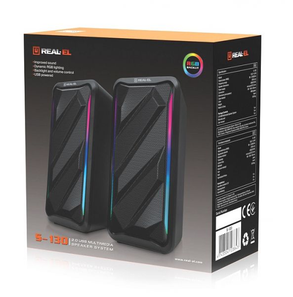   REAL-EL S-130 Black -  11